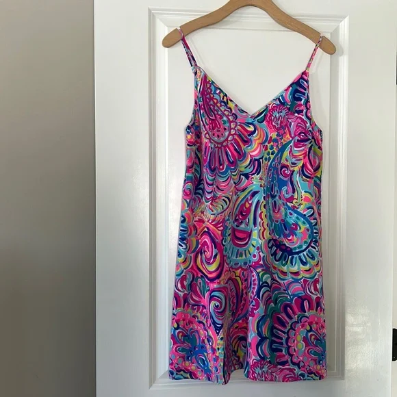lela silk dress lilly pulitzer Lilly Pulitzer | Dresses | Lilly Pulitzer Lela Silk Dress In Gorgeous  Colorful Psychedelic Sunshine Print